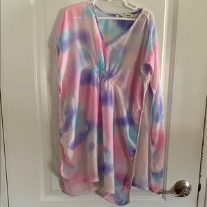 Miken Mermaids Colorful Tie-Dye Kid Cover-Up